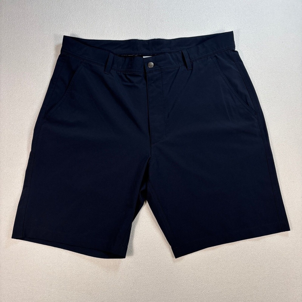 Footjoy Shorts Men's 36x9 Black Golf Performance Gripper Stretch Chino FJ Logo‎